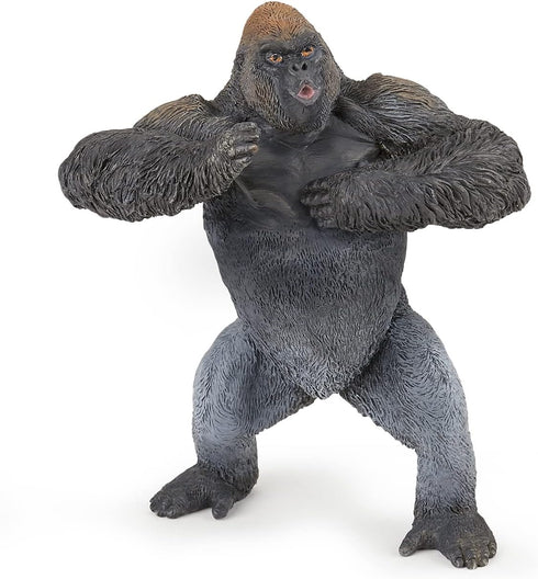 Papo Hand-Painted Wild Animal Kingdom Mountain Gorilla Figurine - Collectible for Children, Suitable for Ages 3+