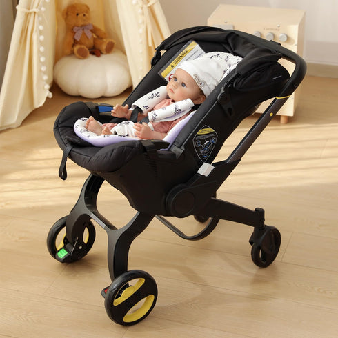 Memobella Set, Infant Car Seat Insert, Body Support for Baby Newborn Infant Toddler with Extra Headrest, Shoulder Pads