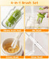 Set 4 1, Bottle Cleaning Brush in Baby Bottle Cleaner Includes Silicone Bottle Brush, Nipple Brush, Detail Brush