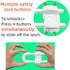 TERDEWE (10 pack 4 white) button Cabinet Locks, U-Shaped Proofing Drawers Safety Child Locks Adjustable