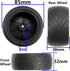 4Pack ShareGoo RC 85mm/3.34" Rubber Tires, Front Rear Tyres, 12mm Hex Wheel Compatible with Redcat HPI HSP Kyosho RC Car