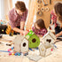 Coloch 6 Pack DIY Birdhouse Kits, Wooden Crafts for Children to Build and Paint, Includes Paints and Brushes
