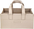 Jac and Jil Premium Vegan Leather Baby Diaper Caddy Organizer Portable Storage Basket for Newborn