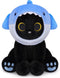 Shark Plush Stuffed Cat, 8inches Black Cat Plush with Blue Shark Hood
