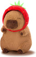 Capybara Plush Cute Capybara Stuffed Animal Kawaii Plush with Strawberry Hat Capybara