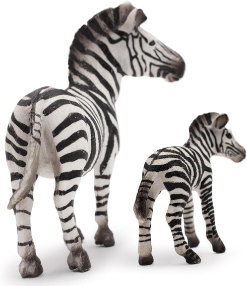 Gemini&Genius Zebras Toys for Kids - Wild Life Animal Toy Figurines African Jungle Animal Playset Gift