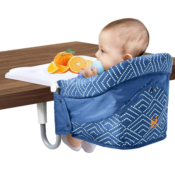 MTWML Hook On High Chair with Tray,Portable Baby High Chair that Attaches