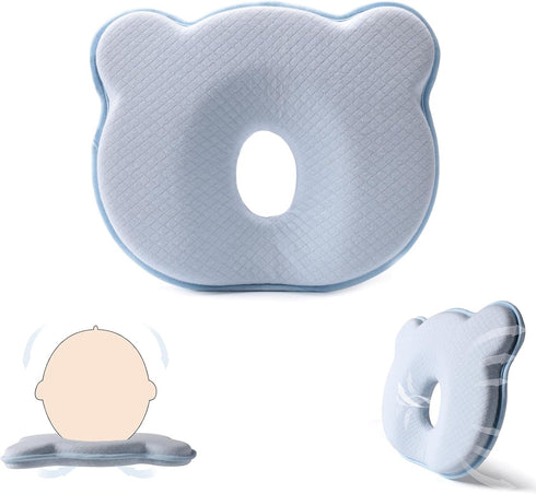 Yevclihds Baby Infant Support Cushion,Cute Cartoon Bear Soft and Cozy Pillow, Breathable Bedding