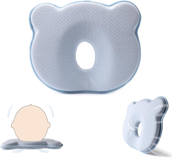 Yevclihds Baby Infant Support Cushion,Cute Cartoon Bear Soft and Cozy Pillow, Breathable Bedding