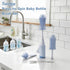 Swishine Set, Baby Bottle Brush Innovative Efficient Press-to-Spin Brush Cleaner - Includes Silicone Bottle Brush