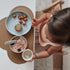 nouka Flat Plate, 100% Food-Grade Silicone, Non-Slip & Soft, Dishwasher Friendly, Soft Blush, 7.5 in