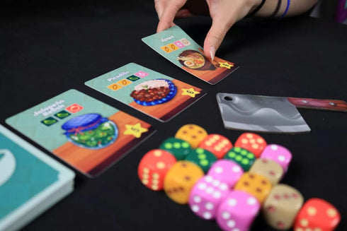 KTBG Diced Veggies Family Friendly Dice Slicing Game for 2-4 Players, Ages 6 and Up