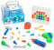 Educational Insights Design & Drill Toolbox, 70 Pieces STEM Toy with Kid-Friendly Electric Drill & Screwdriver, Travel