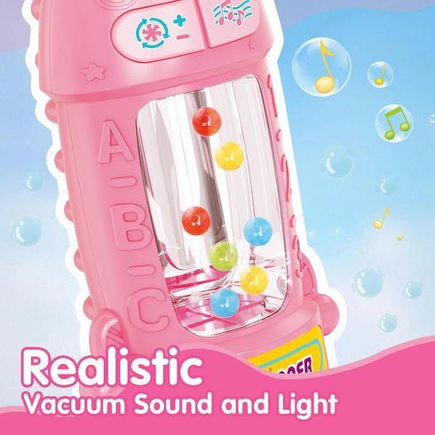1-3, 18M+ FS Kids Vacuum Toy That Really Works with Lights & Sounds, Pretend Play Toy Vacuum for Toddlers Toddler