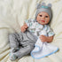 BABESIDE 6 Pcs Reborn Baby Doll Clothes for 17-22 Inch Dolls, Outfits with Hat for Newborn Boy & Girl