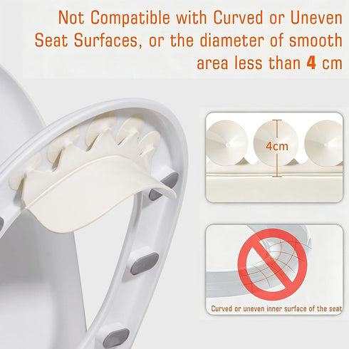 YEYDYQPT 5 (1.7" 3.3") Toilet Pee Splash Guard with Powerful Suction Urine Deflector Blocks Leaks Improved Large