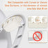 YEYDYQPT 5 (1.7" 3.3") Toilet Pee Splash Guard with Powerful Suction Urine Deflector Blocks Leaks Improved Large