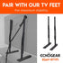 ECHOGEAR 90 TV Safety Straps for Big TVs Heavy-Duty Anti-Tip Anchors for TVs Up to Secure to Wall or Furniture