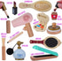 Montessori Mama Makeup and Salon Set - Wooden Pretend Play Beauty Kit with Styling Tools for 4 Year Old Girls