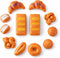 12 PCS Fake Bread Pastries Set, Life Sized Plastic Pretend Play Food