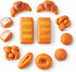 12 PCS Fake Bread Pastries Set, Life Sized Plastic Pretend Play Food