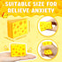 Libima 24 Pcs Cheese Stress Toys Bulk Fake Cheese Party Favors Foam Squeeze Stretchy Food Stress Ball Miniature Block
