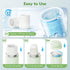 22oz 24+ 2pcs Portable Breast Milk Cooler Bottle-Milk Cooler for Outdoor Travel, Keeps Fresh Cooling