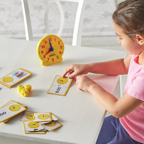 Learning Resources Time Activity Set - 41 Pieces, Montessori Clock for Teaching Time, Ages 5+
