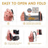 Backpack 3 1 Backpack mommy GurZinn Diaper Bag with Changing Station Portable in Multifunction Travel bag Stroller Pink