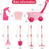 Set Wheelbarrow Set Summer 2 3+ Kids Gardening Tools Outdoor Toys - Backyard Play for Kids with Shovel, Rake, Leaf