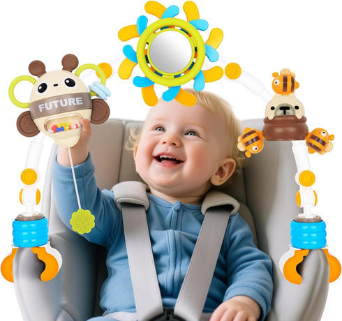 Baby Activity Stroller Arch Toys,Car Seat Toys for Adjustable Bouncer Arch Crib