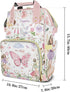 LiSoAkWE Backpack Backpack Mommy Backpack Fairy Garden Watercolor Butterfly Personalized Diaper Bag