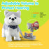 HCdoujoy Husky Walking Dog Barking Toy, Musical Singing Dancing Volume Control Interactive Puppy Walk Along with Leash