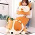 Shiba Inu Plush Pillow Stuffed Animal Dog, Cute Corgi Akita Soft Plush Toy, Comfort Cushion for Girls & Boys