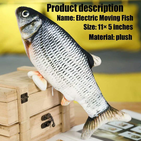 Electric Moving Fish Interactive Plush Toys