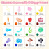 1-3, 16 1-3 Egg Crayons for Toddlers Colors Jumbo Easy-Grip Crayons with Anti-Roll Flat Bottom & Fruit Patterns