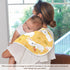 YETTASBIN Cartoon Bunny Muslin Baby Burp Cloth, Super Soft Absorbent Cotton Burp Rag Baby Bibs Feeding Cloth