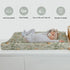 Summer 32''16'' Vintage Wildflowers Baby Changing Pad Covers for Boys Girls Retro Plant Fitted Change Table Pad Covers