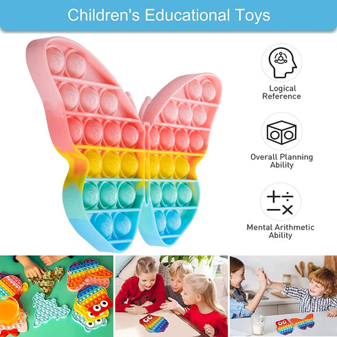 Pop Bubble Fidget Sensory Toys, Squeeze Sensory Toys, Novelty Gifts for Boys and Girls, Stress Relief Tools