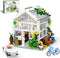 QLT White Flowers House Building Set, Compatible with Lego Flower Friends House, 639 Pcs Greenhouse Toy