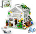 QLT White Flowers House Building Set, Compatible with Lego Flower Friends House, 639 Pcs Greenhouse Toy