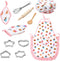3 Otters Kids Chef Hat and Apron, 11 PCS Chef Costume Sets