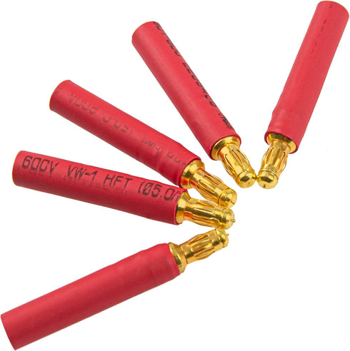 5Pairs ShareGoo No Cable 4mm Bullet Connector to 3.5mm Bullet Connector Banana Gold Plug Adapter for RC Car Boat FPV ESC Motor