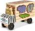 Melissa & Doug Animal Rescue Shape-Sorting Truck - Wooden Vehicle Toy with 7 Animals and 2 Play Figures for Toddlers