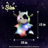 13'' Hopearl LED Plush Cow Lighting Up Stuffed Animal Diary Cattle Floppy Night Lights Glow in The Dark Birthday