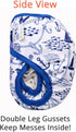 OsoCozy Gussets 8-35 One Size Reusable Cloth Diaper Covers - Adjustable Snap Fit & Double Leg for Baby Boys & Girls