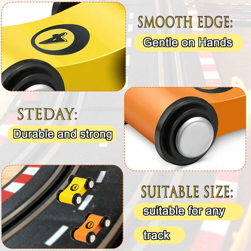 10 Pieces Wooden Mini Car Ramp Race Track Toys for Kids Over 3 Years Old, Wooden Car Ramp Racer Toy Set