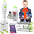 Playset 38, MOBIUS Toys Space Adventure - STEM Rocket Ship with Astronaut Figures, Detachable Shuttle & Rover