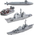 28 Inches deAO Aircraft Carrier Toy Army Men with Scale Model Warplanes Warships Military Vehicles Battleship Planes