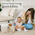 Diaper Caddy Organizer for Changing Table, Baby Organizers And Storage, Storage Basket for Wipes, Gift for Baby Shower